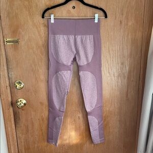 Ribbed Two Tone Lavender Leggings